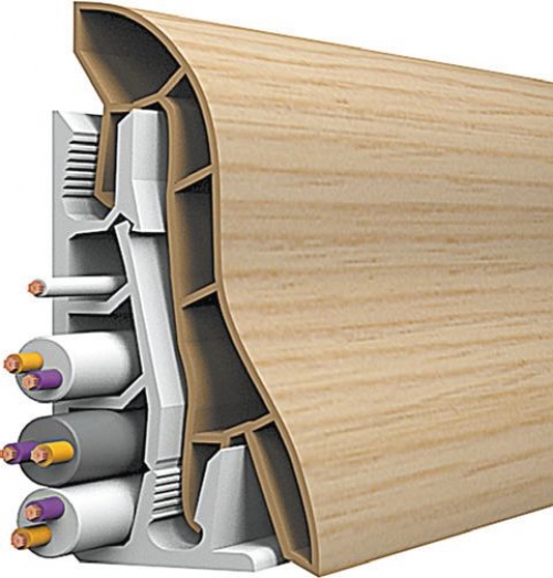  Крепление пластикового плинтуса к полу